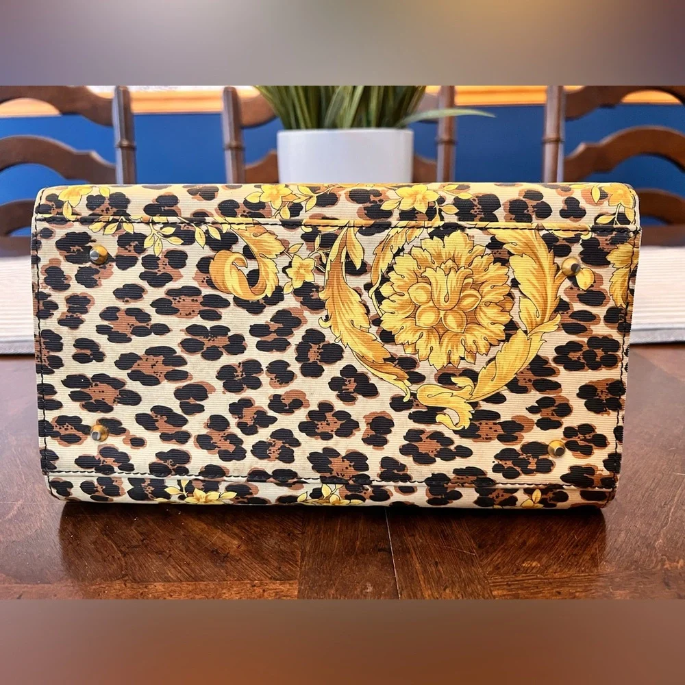 Gianni Versace Black and Gold Baroque Satchel With Dust Bag - Picture 6 of 15